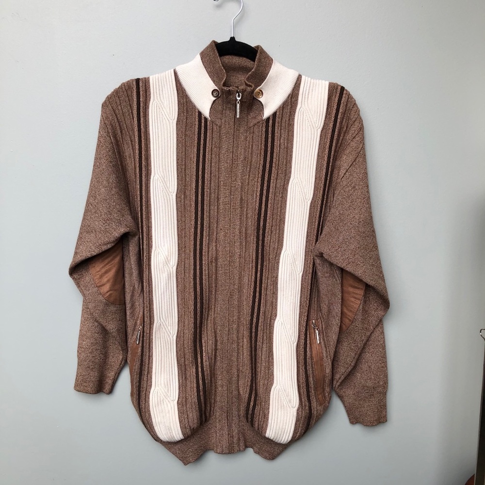 SilverSilk Knitted Sweater Jacket Size Large